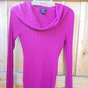 Pink cowlneck It's our time sweater size large